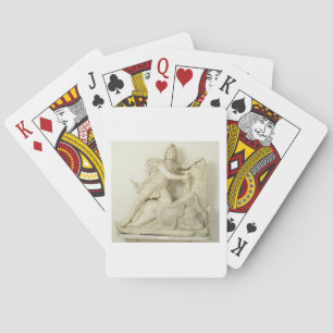 Mithras Sacrificing the Bull, Marble relief, Roman Playing Cards