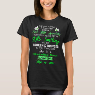 Mitochondrial Disease Awareness Ribbon Support Gif T-Shirt
