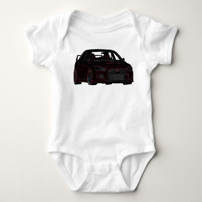 Mitsubishi Evo Baby Bodysuit (Front)