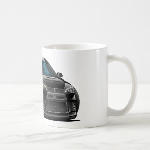 Mitsubishi Evo Black Car Coffee Mug