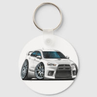 Mitsubishi Evo White Car