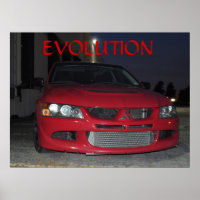 Mitsubishi Evolution At Night