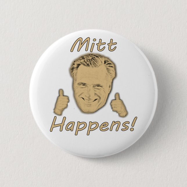 Mitt Happens! button (Front)