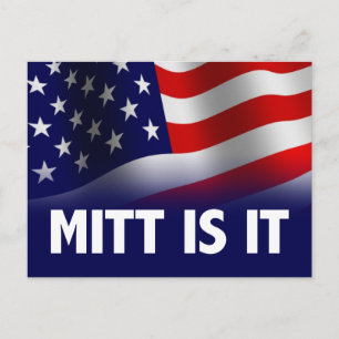 Mitt Is It - Romney Ryan 2012 Postcard
