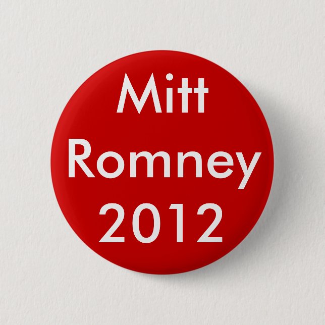 Mitt Romney 2012 6 Cm Round Badge (Front)