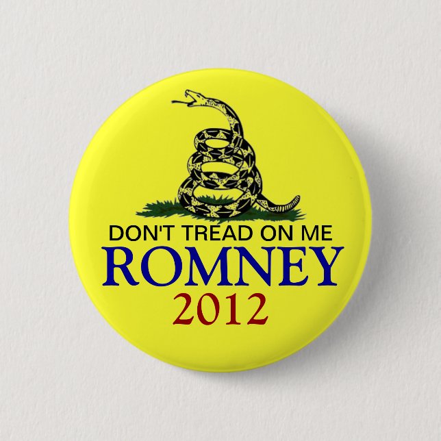 MITT ROMNEY 2012 6 CM ROUND BADGE (Front)