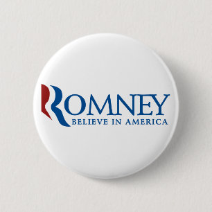 Mitt Romney 2012 6 Cm Round Badge