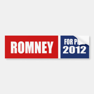 MITT ROMNEY 2012 BUMPER STICKER