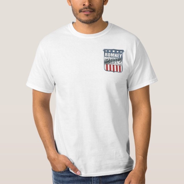 Mitt Romney 2012 (front and back) T-Shirt (Front)