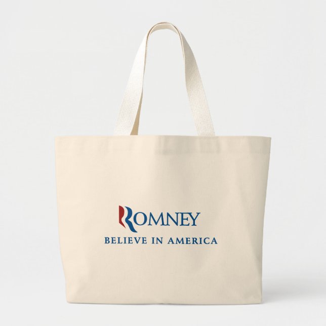 Mitt Romney 2012 Large Tote Bag (Front)