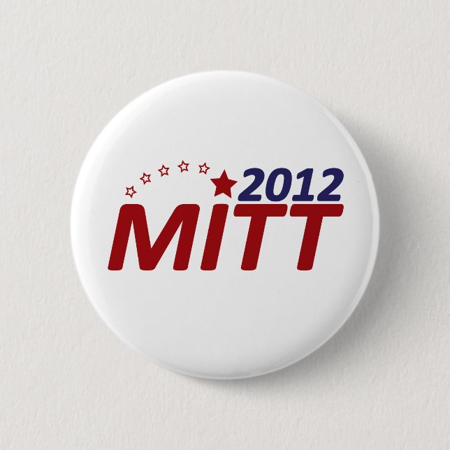 Mitt Romney 2012 star 6 Cm Round Badge (Front)