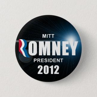 Mitt Romney - Anti Obama 2012 6 Cm Round Badge