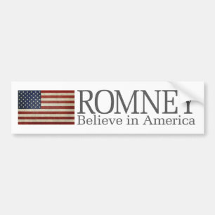 Mitt Romney - Believe in America Bumper Sticker