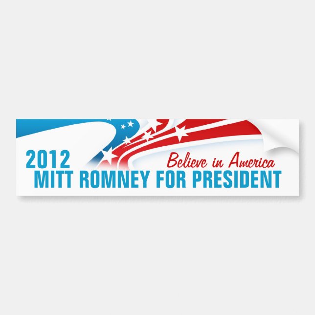 Mitt Romney Bumper Sticker (Front)