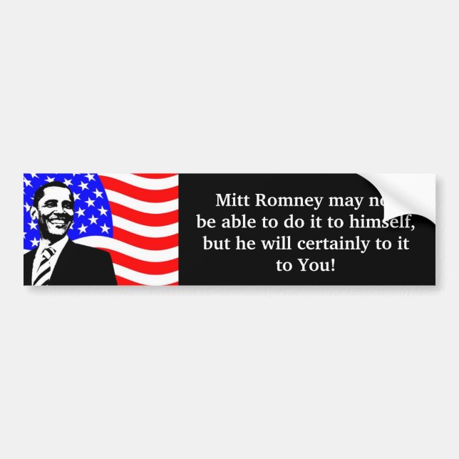 Mitt Romney Bumpersticker Bumper Sticker (Front)