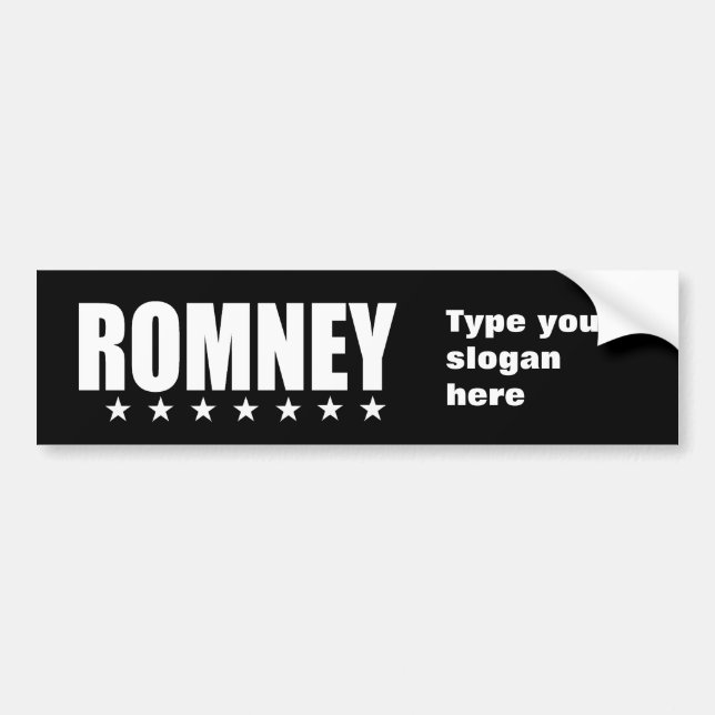MITT ROMNEY Election Gear Bumper Sticker (Front)