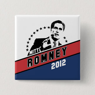 Mitt Romney for President 2012 15 Cm Square Badge