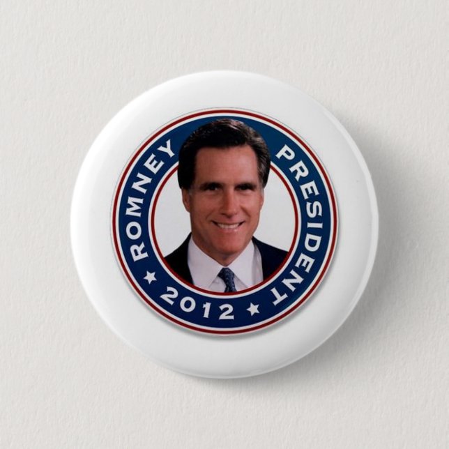 Mitt Romney for President 2012 6 Cm Round Badge (Front)