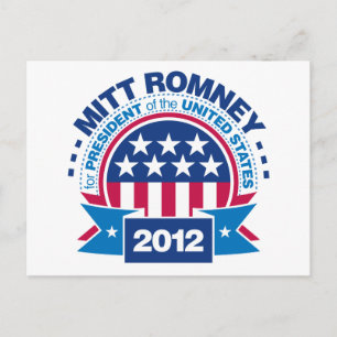 Mitt Romney for President 2012 Postcard