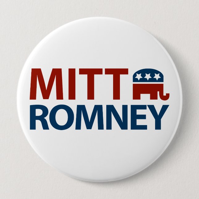 Mitt Romney GOP 10 Cm Round Badge (Front)