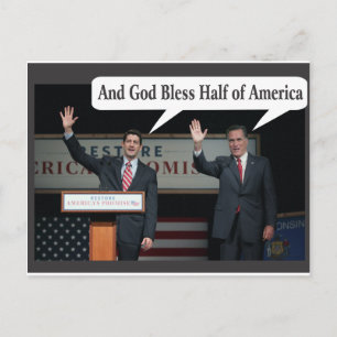 Mitt Romney Hates you 47% Vote for Barack Obama Postcard