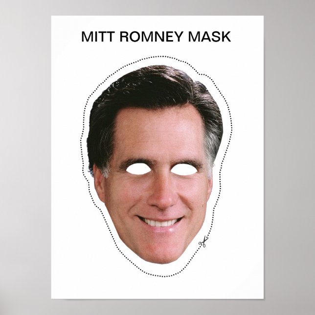 Mitt Romney Mask Poster (Front)