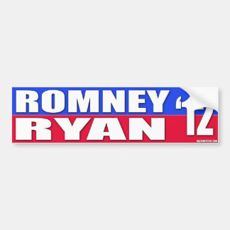 Mitt Romney & Paul Ryan 2012 Campaign Bumper Stick Bumper Sticker