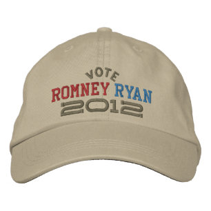 Mitt Romney Paul Ryan 2012 Embroidered Hat
