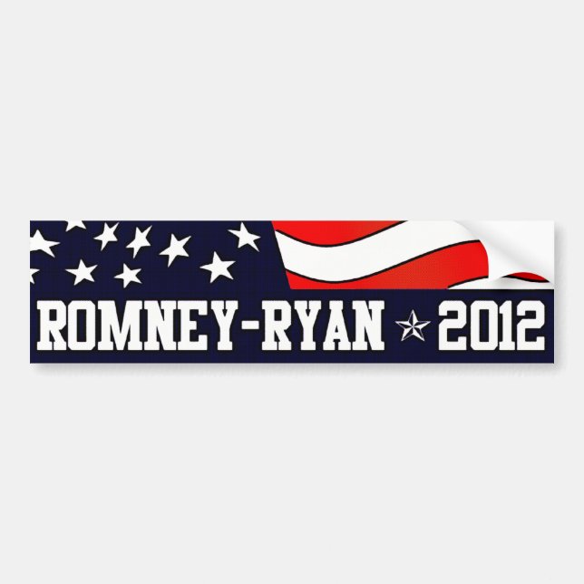 Mitt Romney Paul Ryan in 2012 Bumper Sticker (Front)
