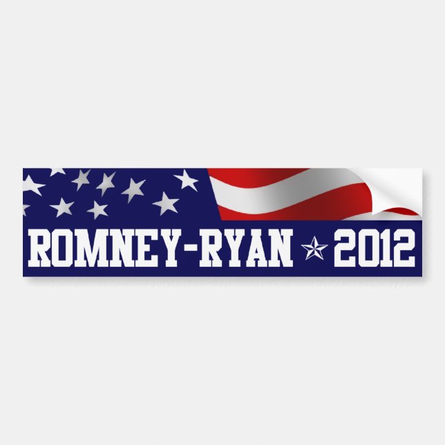 Mitt Romney Paul Ryan in 2012 Bumper Sticker (Front)
