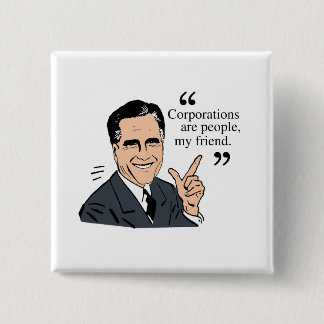 Mitt Romney Quotes colour 15 Cm Square Badge