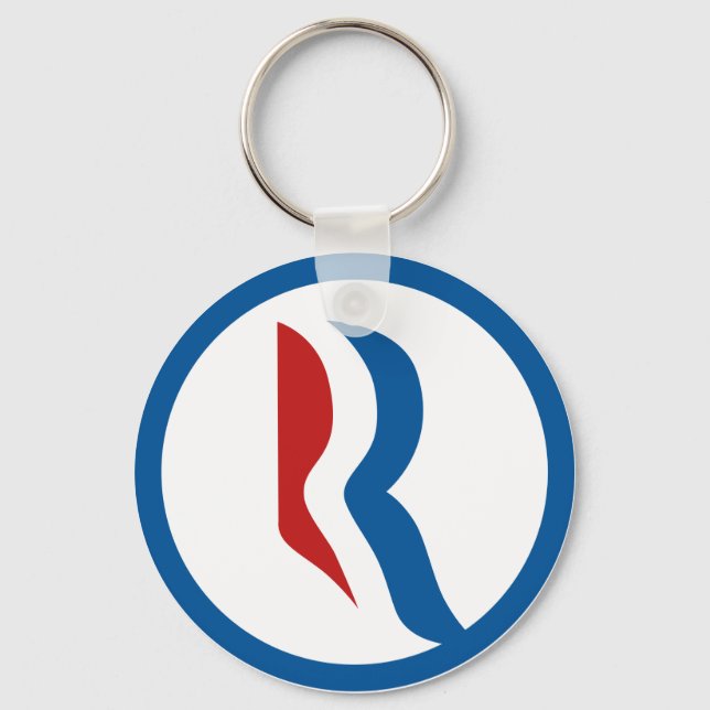 Mitt Romney "R" Logo Key Ring (Front)