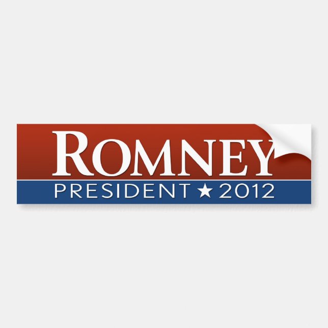 Mitt Romney - red white blue design Bumper Sticker (Front)