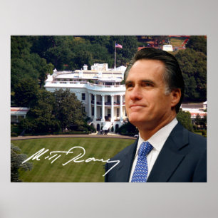 Mitt Romney & White House Poster