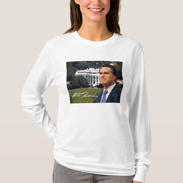 Mitt Romney & White House T-Shirt (Front)