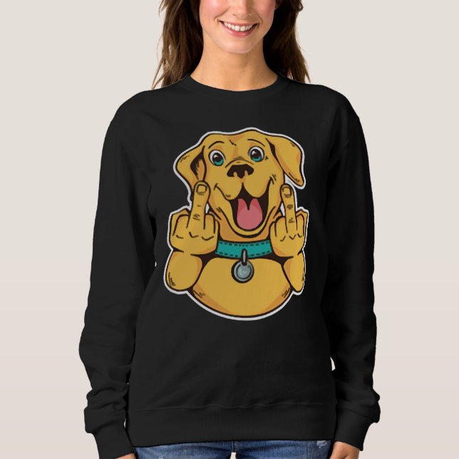 Mittelfinger Labrador Retriever Sweatshirt (Front)