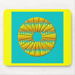 Mittelpunk gelb mouse pad