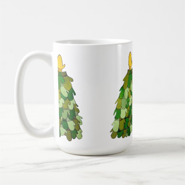 Mitten Christmas Tree Mug (Left)