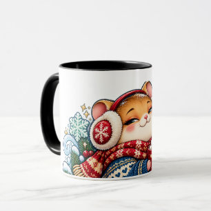 Mitten Magic Cocoa Classic Cute Winter Fox Mug