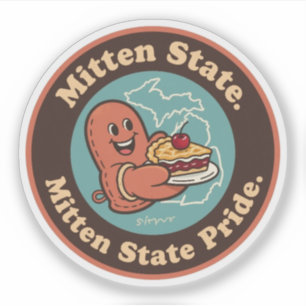 Mitten State Pride_ Michigan Vintage Artwork
