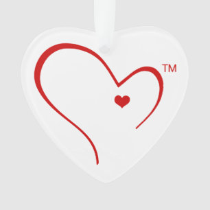 Mittens for Detroit Heart Logo Heart Ornament