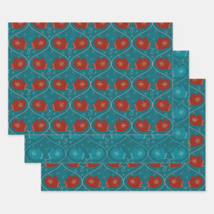 Mittens gift wrap 3 pack