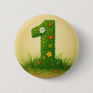 Mittens Number 1 6 Cm Round Badge