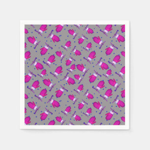 Mittens retro_gray napkin