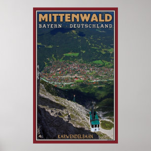 Mittenwald and the Karwendelbahn Poster