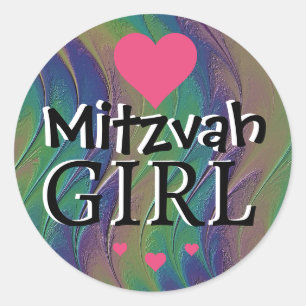 Mitzvah Girl Rainbow Sticker