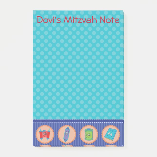 Mitzvah Note Post it Pad (Front)