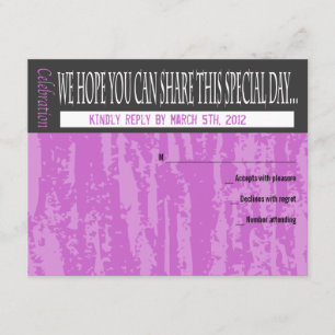MITZVAH WORDS SAYINGS Bar Bat Reply Card