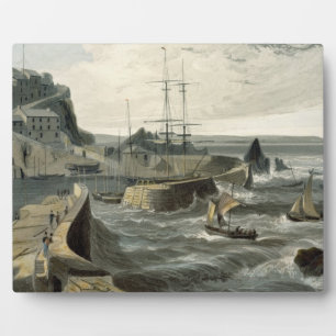 Mivagissey, Cornwall, from Volume VIII of 'A Voyag Plaque