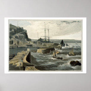 Mivagissey, Cornwall, from Volume VIII of 'A Voyag Poster